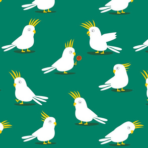 Comic Cockatoos green