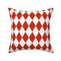 Harlequin Diamonds ~ Boudoir Red and White