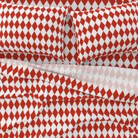 Harlequin Diamonds ~ Boudoir Red and White