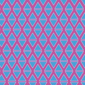 Pink and blue Triangles