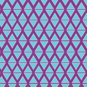 Purple and teal triangles