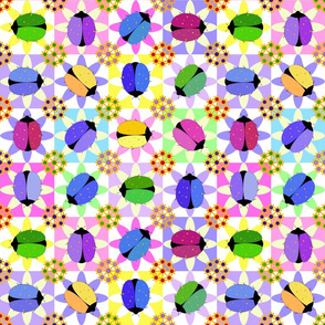 Colorful LadyBug Daisy Jewels