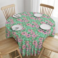 Spring Gerber Daisies Linen-mint