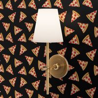 (7/8" scale) pizza slice (black) food fabric C19BS