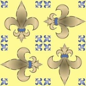 FLEUR DE LIS QUAD YELLOW