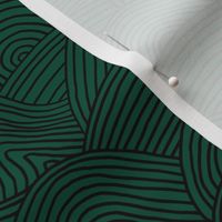 Ocean waves and surf vibes abstract salty water minimal Scandinavian style stripes emerald green winter