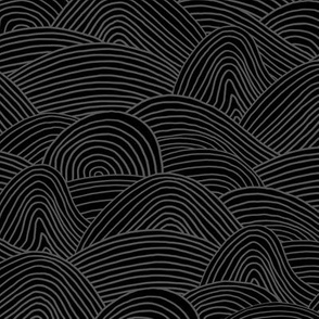 Ocean waves and surf vibes abstract salty water minimal Scandinavian style stripes navy gray charcoal black