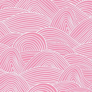 Ocean waves and surf vibes abstract salty water minimal Scandinavian style stripes pink bubblegum