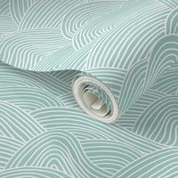 Ocean waves and surf vibes abstract salty water minimal Scandinavian style stripes mint green spring summer