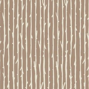 Twig Striations / Coffee & Cream / natural tan     