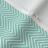 precious boy - chevron teal and white