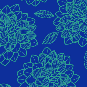 Retro Collection Sapphire Floral