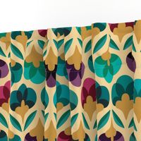 70s graphic flowers - large scale