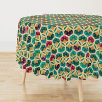 70s graphic flowers - large scale