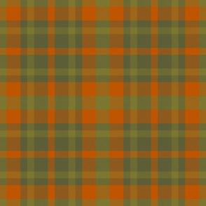 Deep Autumn Green Orange Plaid Seasonal Color Palette All Fall