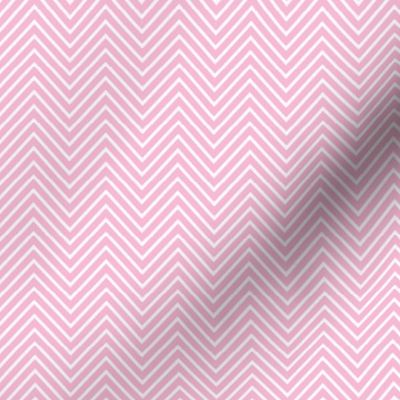 sweet girl - chevron pink and white