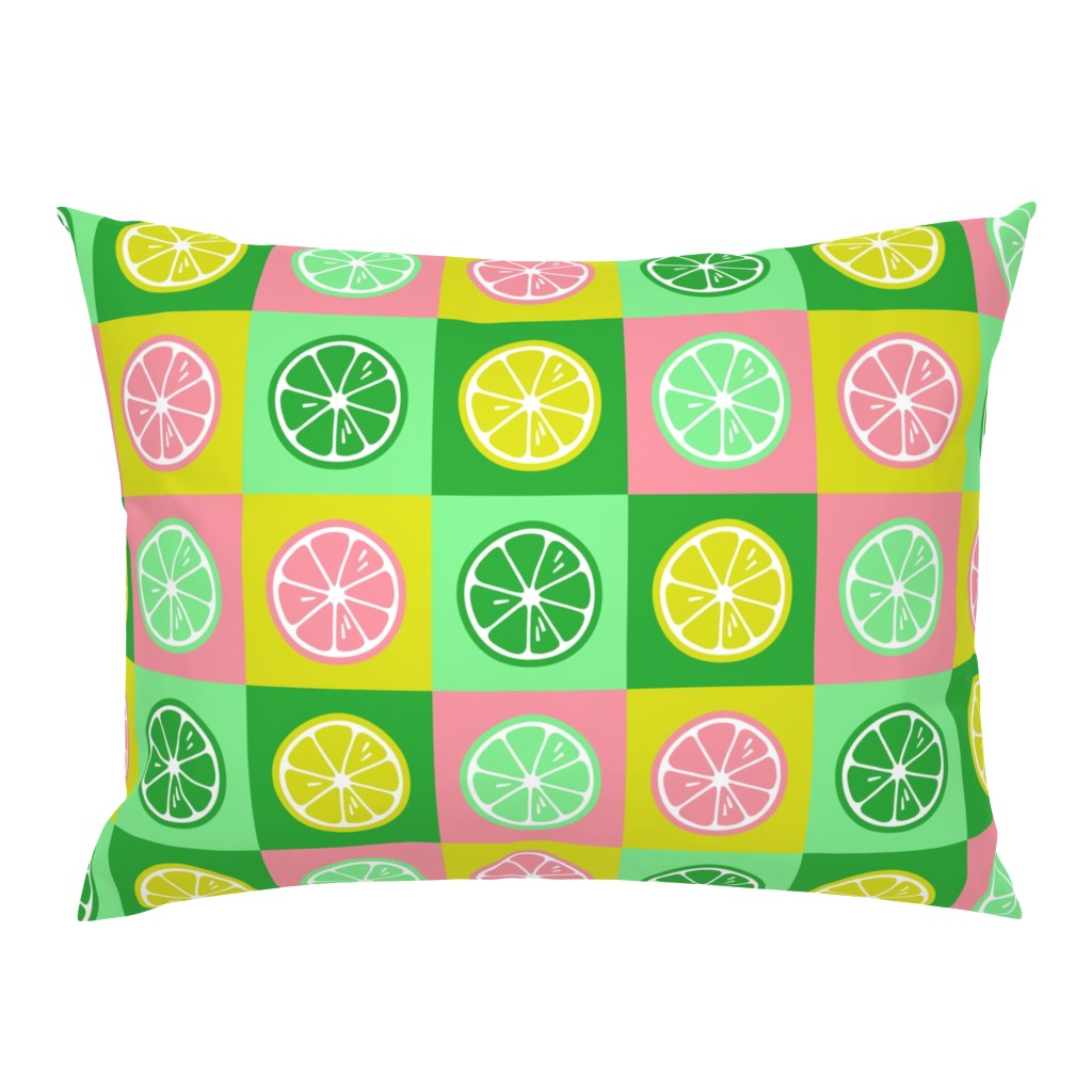 Pop Art lemons neon green pink