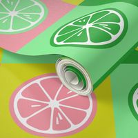 Pop Art lemons neon green pink