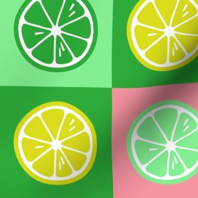 Pop Art lemons neon green pink