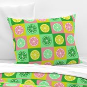 Pop Art lemons neon green pink