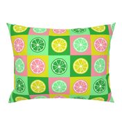 Pop Art lemons neon green pink