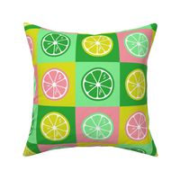 Pop Art lemons neon green pink