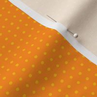 Micro Yellow-Orange Polka Dots on Orange