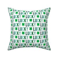 Lucky - four leaf clover - multi green - St. Patricks Day - LAD1