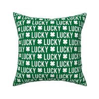 Lucky - four leaf clover - green - St. Patricks Day - LAD1