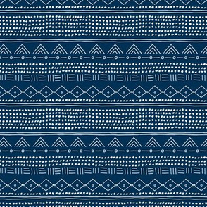 Minimal mudcloth bohemian mayan abstract indian summer love aztec design navy blue winter SMALL