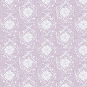 Soft Lights Flower Mauve White