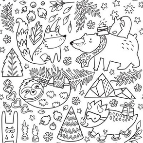 Christmas mood for coloring