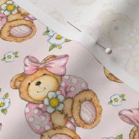 Baby Bear Blossoms in rows