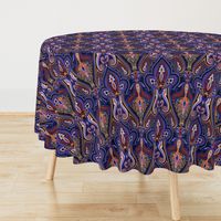 Sapphire Blue Paisley (Large scale)