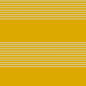 Breton Style Stripe Intermittent Mustard Yellow