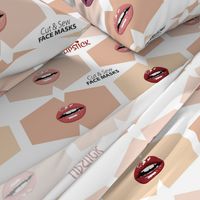 Lipstick shades Face Masks on natural skin tones