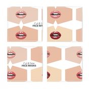 Lipstick shades Face Masks on natural skin tones