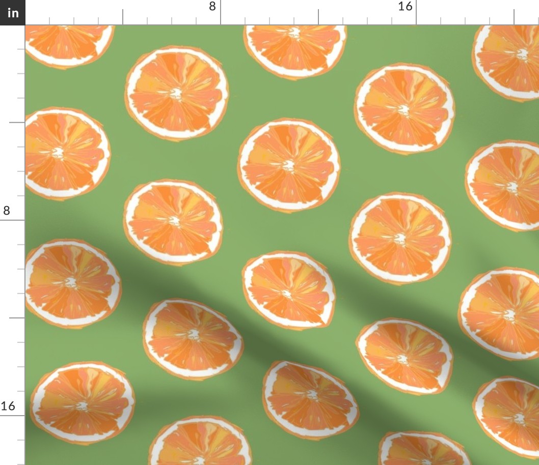 Hand-drawn Pop Art Oranges