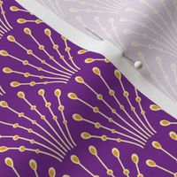 art deco beads - purple