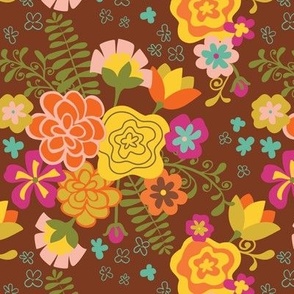 70s Retro Fiesta Floras -Retro Flowers