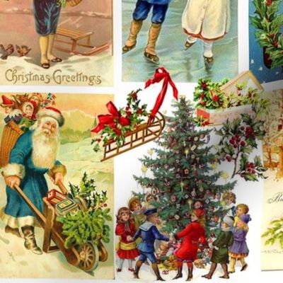 Victorian Holiday  Greeting Cards