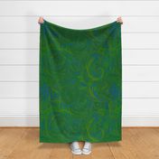 1970s Green Swirls