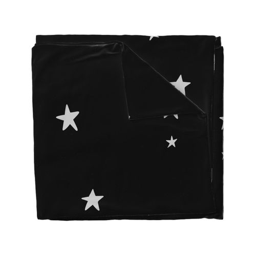 XL scandi stars - white on black - wallpaper