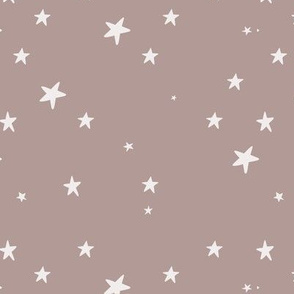 Small scandi stars - deep mauve