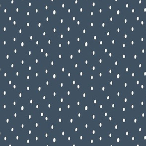 Spots - dark denim blue