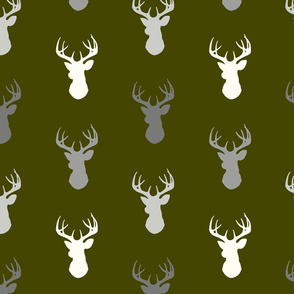 Deer - army green and gray