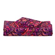 Psychedelic 70s paisley garnet ruby amethyst by Pippa Shaw