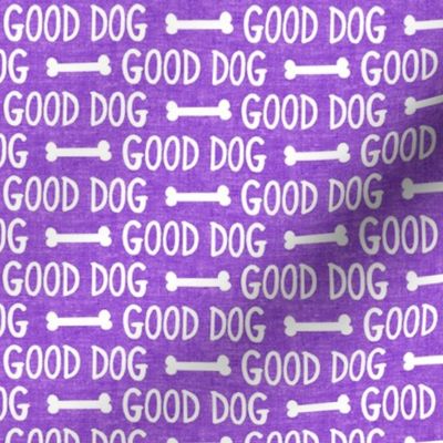 good dog - purple - dog bone - LAD19