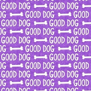good dog - purple - dog bone - LAD19