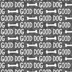 good dog - grey - dog bone - LAD19